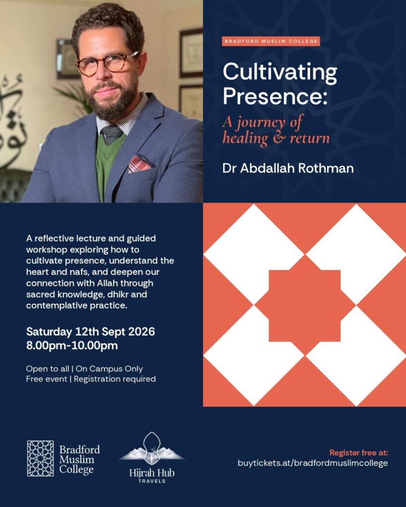 Lecture & Guided Workshop: Cultivating Presence: West Yorkshire, UK